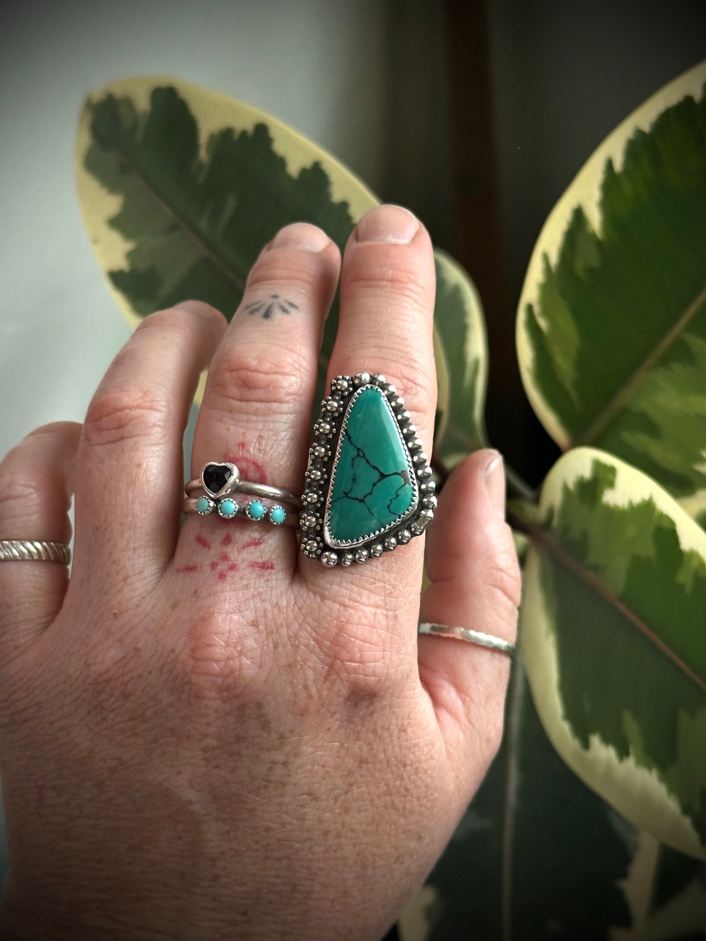 Hubei Turquoise Statement Ring