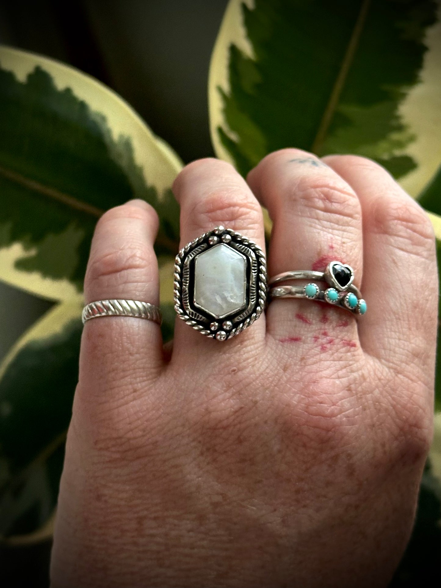 Moonstone ring