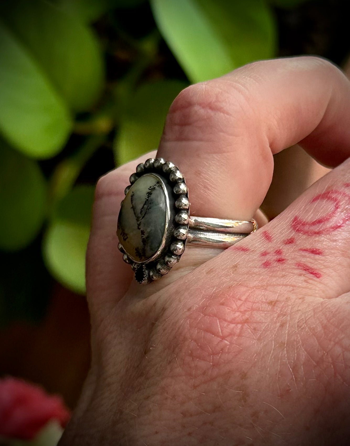 Yellow Dendritic Ring