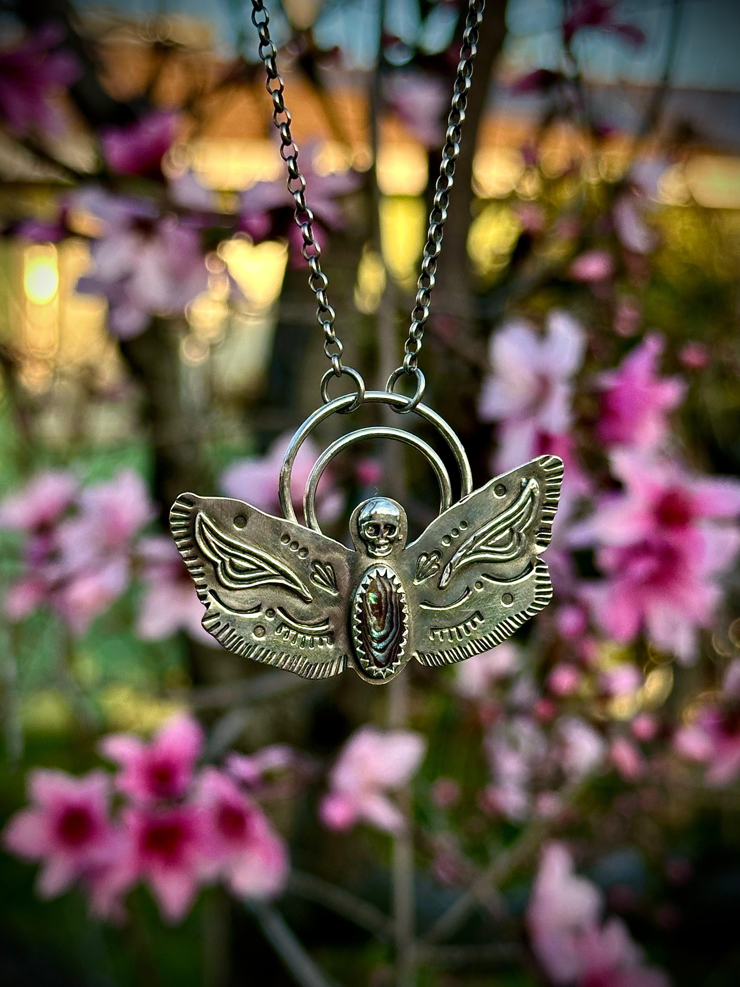 Death Head Moth Necklace image 0