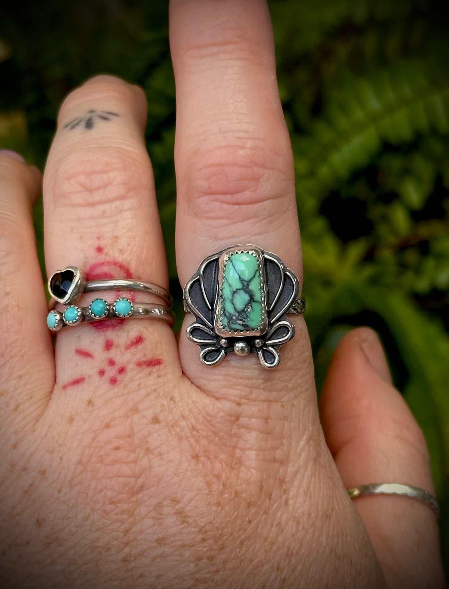 Ornate Variscite Ring