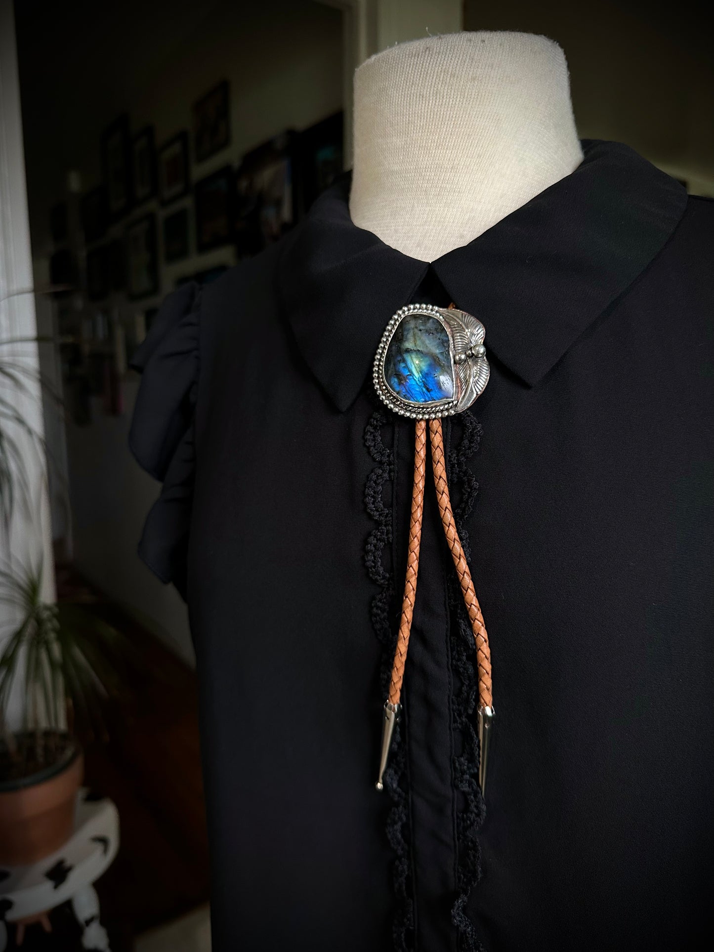 Labradorite Bolo Tie
