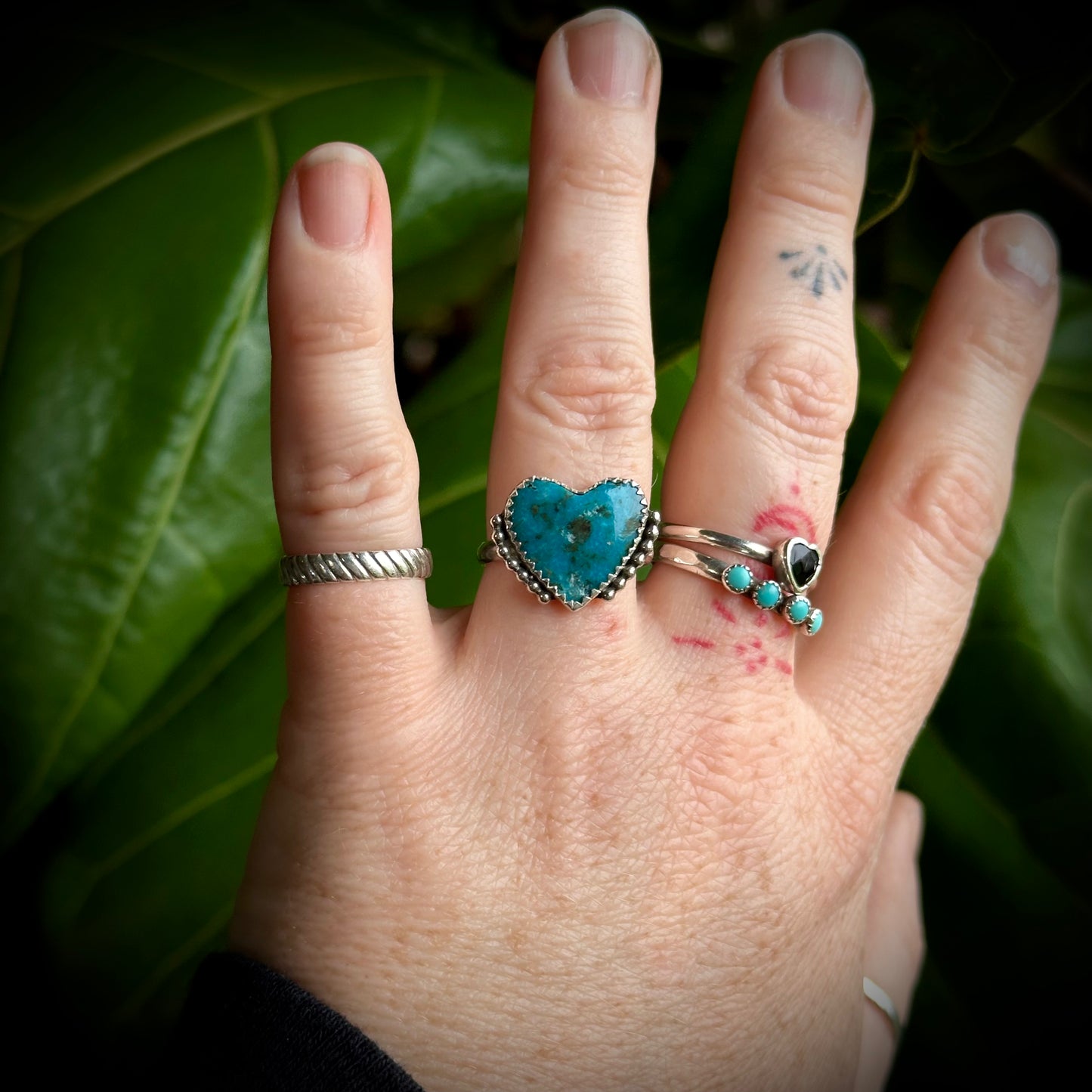 Turquoise Heart Ring