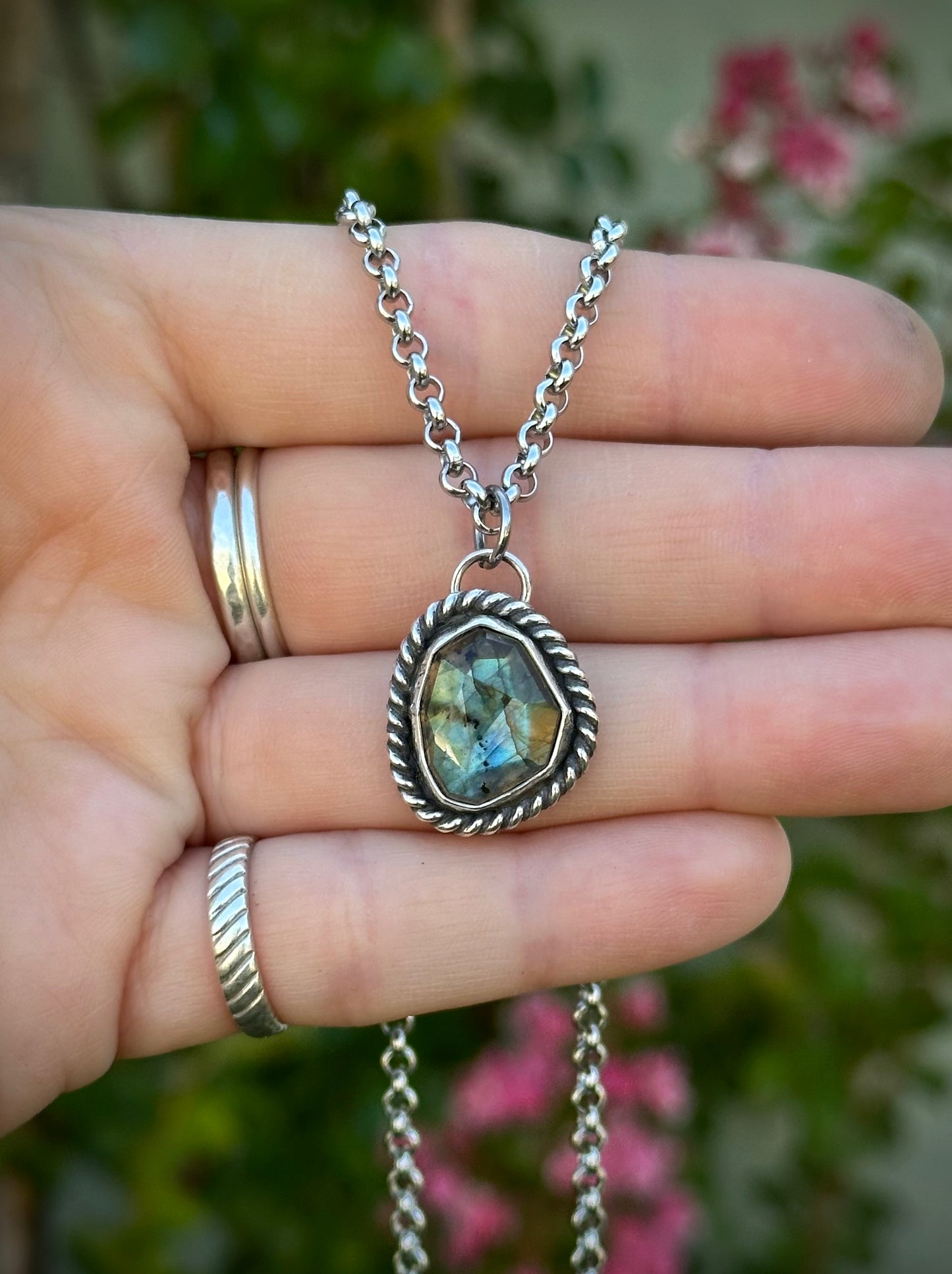 Labradorite necklace