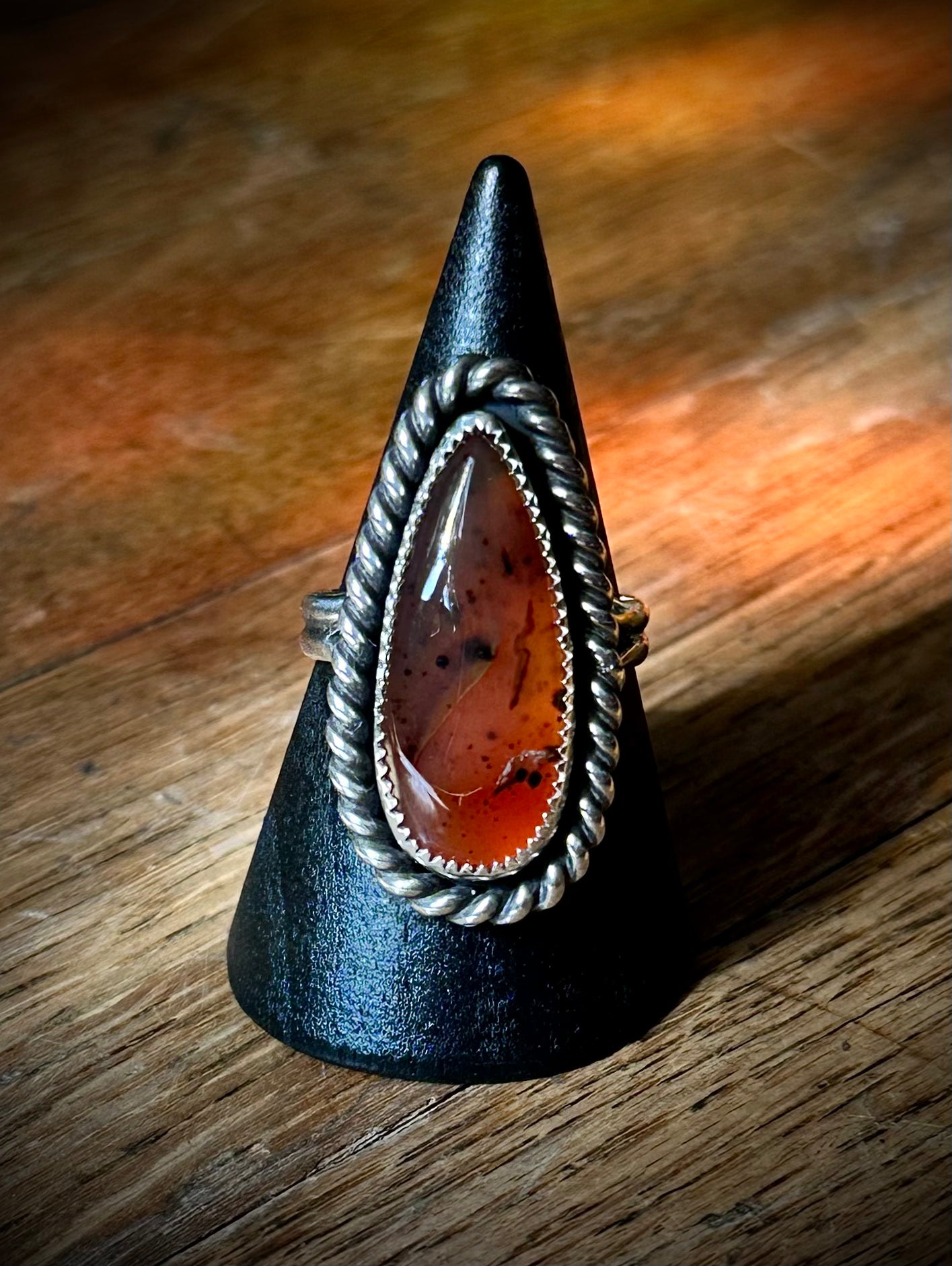 Montana agate talon ring