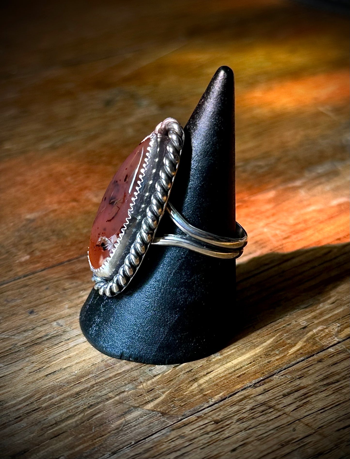 Montana agate talon ring