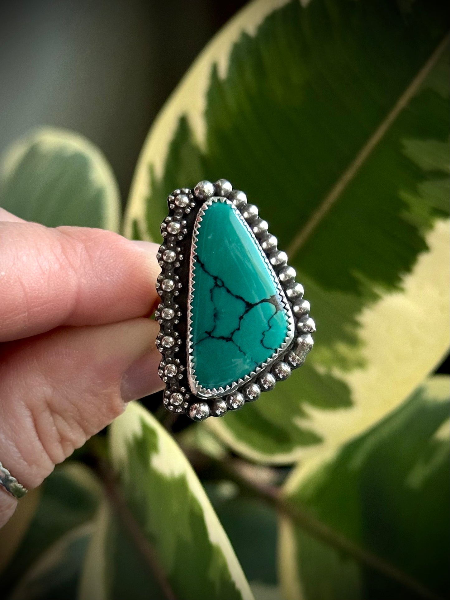 Hubei Turquoise Statement Ring