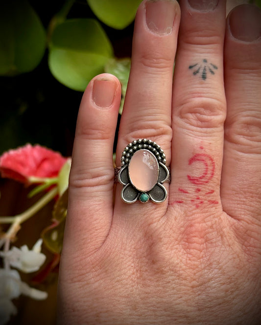 Pink Quartz Ring