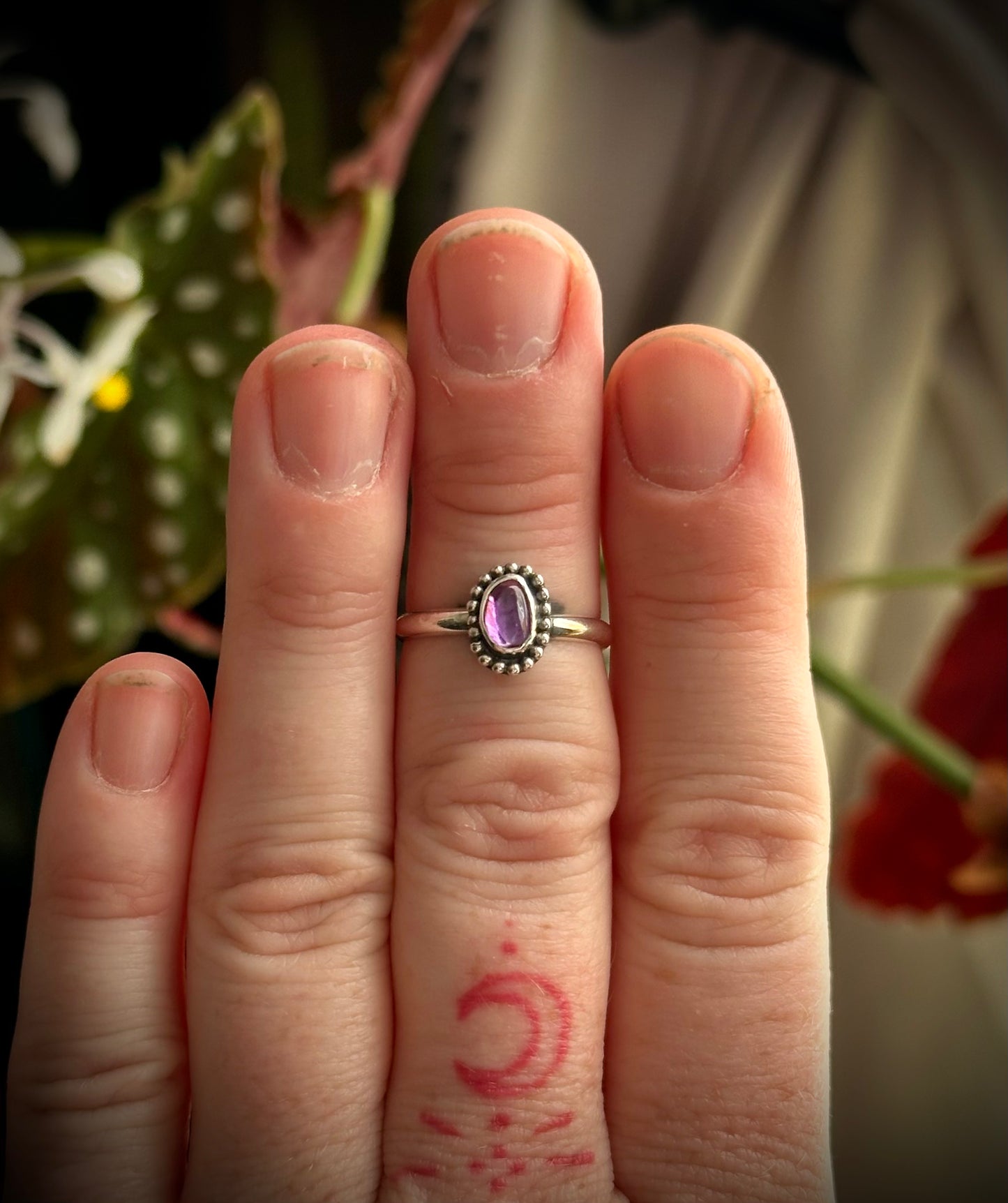 Tiny Amethyst Ring