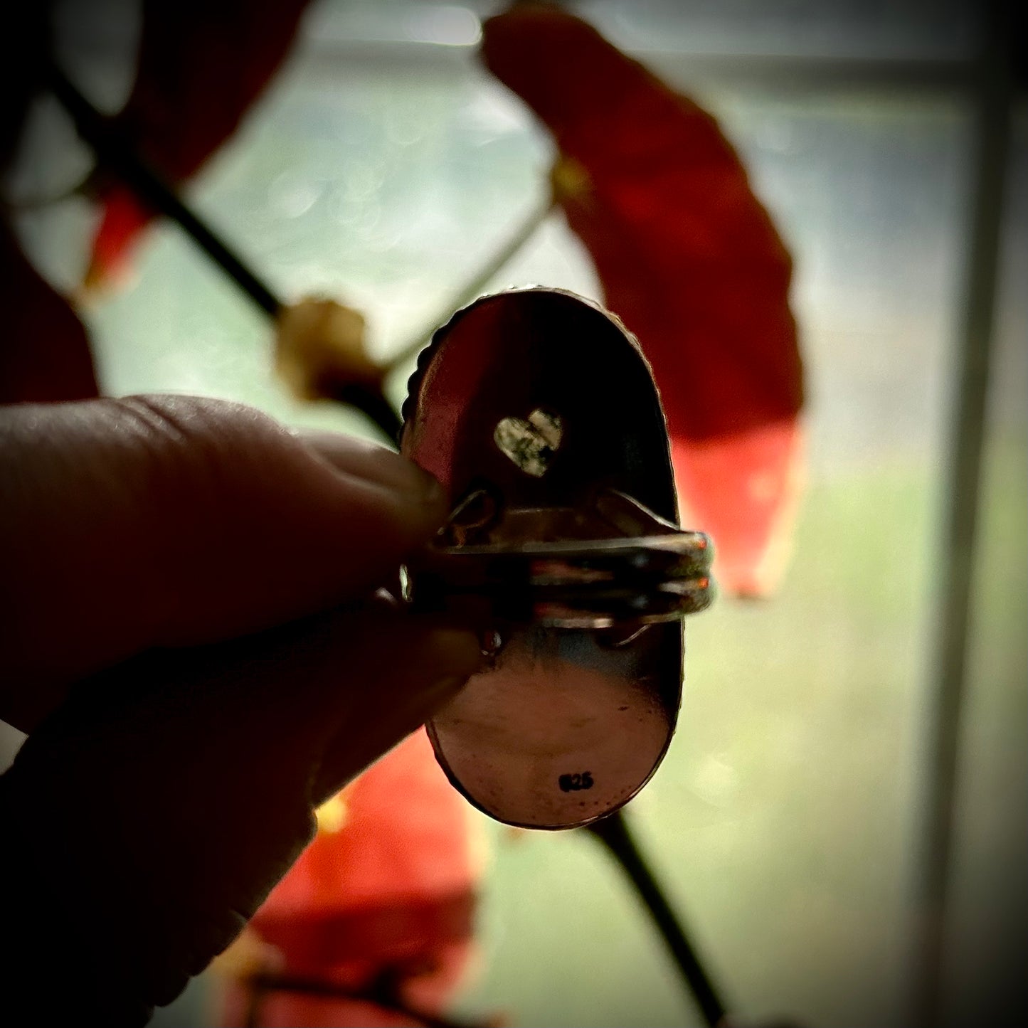 Moss Agate w/ Moon Ring